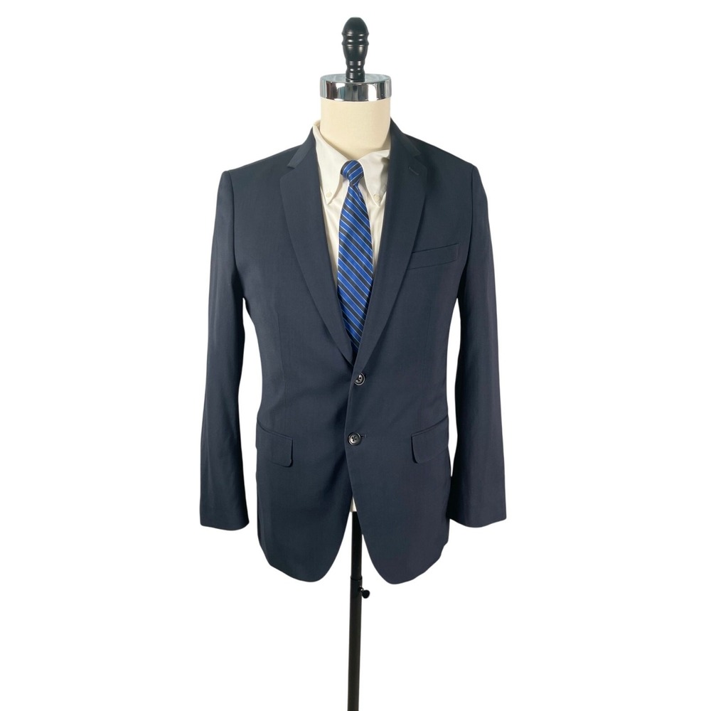 Banana Republic Blazer Suit Separate 38R Tailored Fit Navy Wool Lanificio F.lli‎